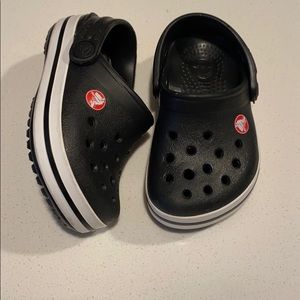 CROCS like new baby size 4/5 white and black